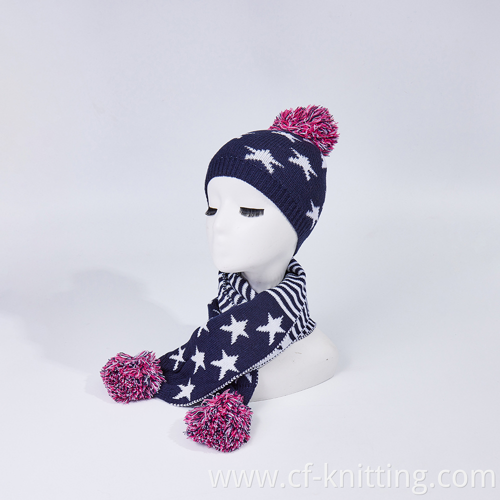 Cf T 0014 Knitted Hat And Scarf 6